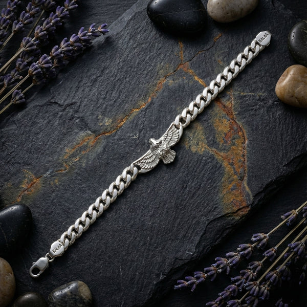 The Soaring Eagle Silver Bracelet By Kalaa Silver