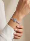 The Azure Mosaic Floral Bracelet by Kalaa Silver