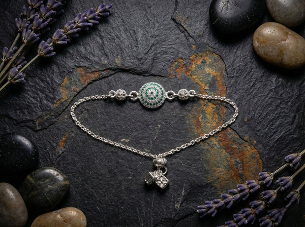 The Emerald Harmony Slider Bracelet