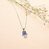 925 Silver - Evil Eye Hamsa Hand Pendant
